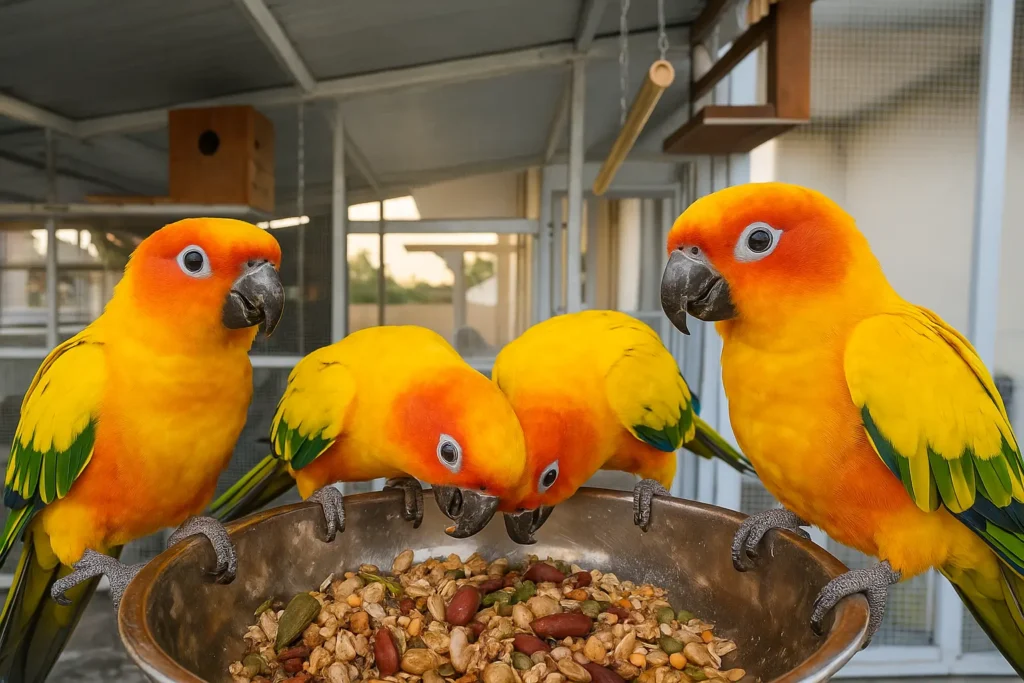What Sun Conures Eat, How They Behave & How to Care for Them